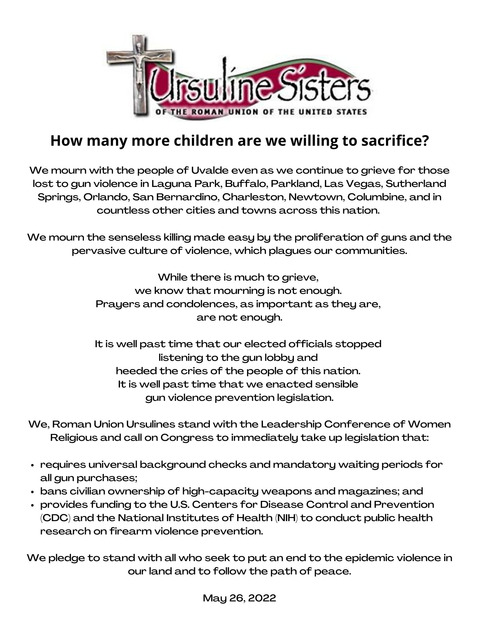 Donate to the Ursulines